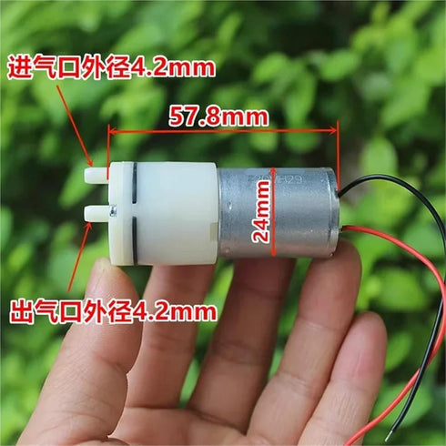 SFKGXELS 1pc 5V 6V 370 Small Mini Motor Air Oxygen Pump Micro Vacuum Negative Pressure Suction Pump DIY Inflator