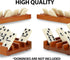Set 4 GSE Games & Sports Expert Domino of Wooden Domino Trays Holders Organizer - Premium Tiles Holder Racks