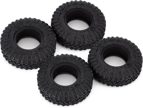 4Pcs 85mm Soft Rubber Terrain Wheel Tires Set for 1/10 RC Crawler Car Axial AX90069 D90 TF2 Tamiya CC01