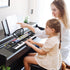 M SANMERSEN Piano Keyboard for Kids - 37 Keys Electronic Pianos with Music Book Bracket for 3-8 Years Old