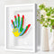 Omrhvi Family Handprint Kit, Hand Prints Keepsake Frame, DIY Craft Gift for New