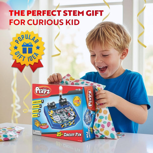 25+ 8, 9, 10, 11, 12, 13+ Playz Electrical Circuit Board Engineering Kit for Kids with STEM Projects Teaching