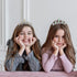 Lovelyshop Colorful Gems Silver Rhinestone Tiara for Kids, Birthday Princess Crown