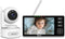 Blemil Baby Monitor, 5.5" HD Split-Screen with 4000mAh Battery, Panoramic Zoom Video Baby