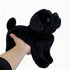 TUKVESZE 12 inch Black Pug Dog Stuffed Animal, Pug Dog Plush Toy Lifelike Dog Stuffed Animals for Girls and Boys