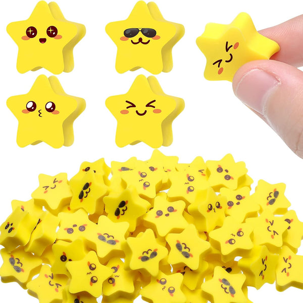 PerKoop 60 Pcs Mini Erasers for Kids, Cute Bulk Erasers, Welcome Back to School Gifts, Classroom Rewards