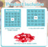 Simgoing 24 600 Recovery Bingo Game with Cards and Cross Chips Questions Recovery Bingo for Adults Addiction Group