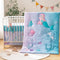 4 Pieces Crib Bedding Set for Baby Boys Girls, Infant Toddler Nursery