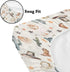 KuphiL10C 2 Pack Mattress-28x52 Western Cactus Horses Hats Mountains Pattern Baby Sheets for Crib, Unisex Western