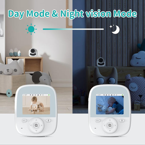 VIZOLINK 2.8" Baby Monitor with Camera and Audio, Video Baby Monitor with Secure Transmission No WiFi, Night Vision