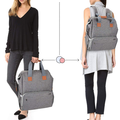 Backpack 2 LUXJA Breast Pump Bag with Compartments for Cooler Bag and Laptop, Breast Pump with Options for Wearing