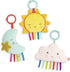 B. baby – 3 Sensory Baby Toys, Crinkle Toys for Newborns, Hanging Toys for Car Seat, Stroller, Crib – Sun, Cloud, Moon
