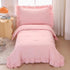 Wowelife Pink Toddler Bedding Set for Girls Toddler Bedding 4 Pieces Boho