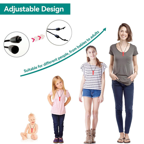 Chew Necklaces for Sensory Kids, 4 Pack Chewy Necklace for Autism, Silicone Teething Necklace for Adults