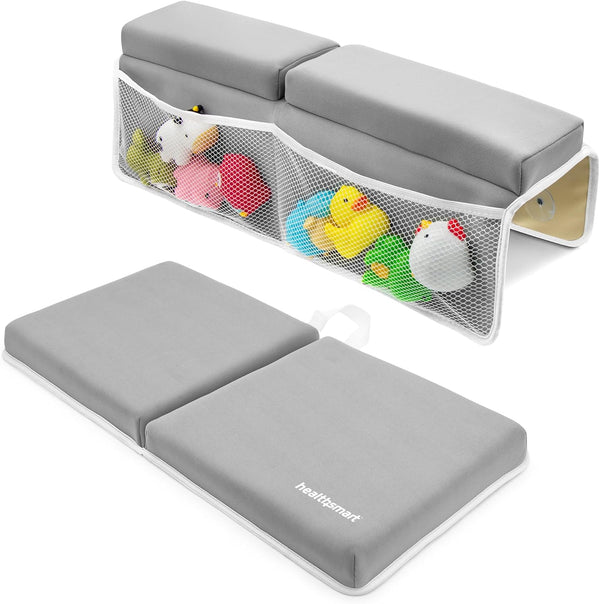 HealthSmart Baby Bath Kneeler and Elbow Rest Pad Set Ultra-Thick, Non-Slip, Water-Resistant