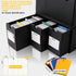 Trading Card Storage Box - Includes 12-600 CT Boxes & 48 Card Dividers, 12000+ Organizer for TCG, YuGiOh, MTG, Baseball