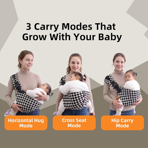 Lujifo 6 48 Baby Sling Carrier, Lightweight Portable Baby Carrier for Toddlers, Toddler Sling Carrier with Adjustable