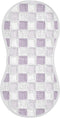decor gift Cotton Burp Cloths Muslin Good Absorbent? Purple Check Pattern washcloths for Unisex