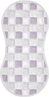 decor gift Cotton Burp Cloths Muslin Good Absorbent? Purple Check Pattern washcloths for Unisex