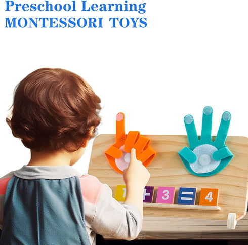 HONGID 3 4 5 2-4,Educational Counting Montessori Toys for Year Old,Double-Sided Preschool Learning Toys for Toddlers
