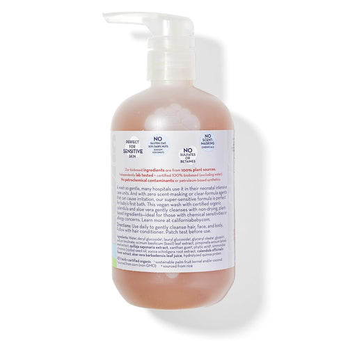 Set 100% Set 19oz 8.5oz California Baby Super Sensitive Baby Shampoo and Conditioner | Plant-Based Baby Bath |