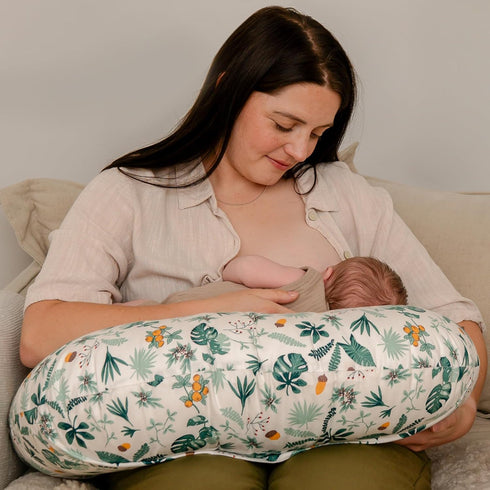 haakaa Nursing Pillow for Breastfeeding, Ergonomic Support for Mom & Baby, Soft