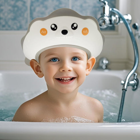 TinyGuardian 0-9 Baby Shower Cap, Baby Shower Cap Shield, Shower Cap for Kids, Visor Hat for Eye and Ear Protection