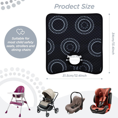 2PC) Potty Training Car Seat Protector, Waterproof Car Seat Cover for Toddlers, Piddle Pads for Baby Carseat, Stroller