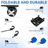 Car Seat Travel Cart for Airport, Car Seat Dolly Carseat Roller Foldable Car Seat Carrier Dolly with Blue Straps