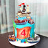 Sailboat Set Pirate Ship Cake Topper Nautical Model Decoration Gold Coins and Pirate Gems Pirate Treasure Chest Compass