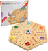 Original Marble Game Wahoo Board Game Double Sided Painted Wooden Fast Track