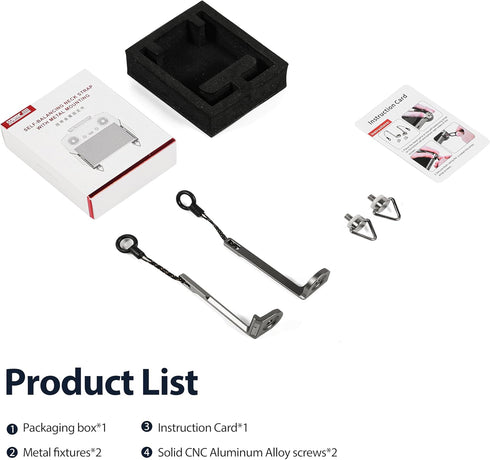 STARTRC 2-IN-1 Balance Lanyard Holder for DJI RC 2/RC/RC Pro Remote, Mini 4 Pro Neck Strap, Metal Firmware for DJI Mini