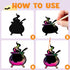 JOYIN 72 Pcs Halloween Rainbow Scratch Art Crafts - Halloween Party Favors, Scratch Off Paper with 18 Designs for Kids
