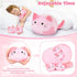5 Family-19" Mommy 4 PCS Pink Sakura Cat Plush Stuffed Animal Soft Pink Sakura Cat Plush, Large Plushies with Baby