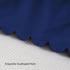 100% 400 Count 52"X28" 14" Scallop Edge Crib Skirt Navy Blue, Egyptian Cotton Thread Crib Skirt Dust Ruffle,Double