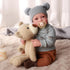 17-Inch 3 BABESIDE Lifelike Reborn Baby Dolls Boys - Real Baby Feeling Realistic-Newborn Baby Doll Cloth Body Real Life