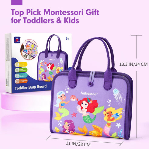 3 3rd 8 1 3 hahaland Busy Board Montessori Toys - Year Old Girl Gifts Bithday Gift Ideas - in Preschool Learning