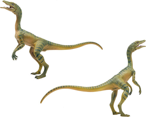 Gemini&Genius Compsognathus Dinosaur Toy for Kids, Realistic Action Figure with Moveable Jaw for Display or Cake