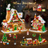 2025 Set 24 Countdown 12+ INSOON Advent Calendar Gingerbread House Mini Building with Light, Days Christmas Village