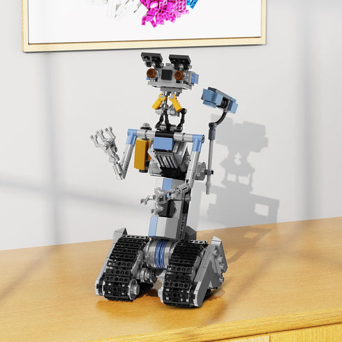 370 Pieces Johnny 5 Robot Building Set, Short Open Circuit Johnny Five Model Toys