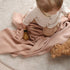 Denmark Knitted Baby Blankets, Soft 100% Organic Cotton, 30 x 40 inch, Blush
