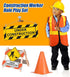 Geyoga 24 Set 6 Pcs Kids Construction Worker Costumes Includes Pcs Construction Vest, Cones, Hat, Dress up Bag for Kids
