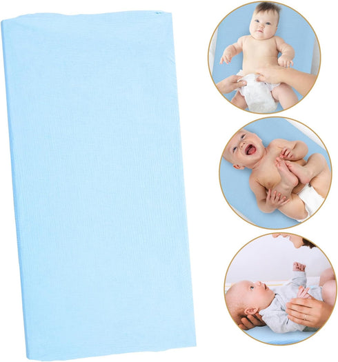 SUPVOX Washable Cotton Diaper Changing Pad Cover - Removable & Stretchy