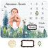 Baby Monthly Milestone Blanket for Boys & Girls, Baby Month Blanket, Soft Flannel Photography Background Prop Blankets, Mountain… by Vlokup