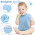 Hercicy 5 Pcs Full Coverage Toddler Baby Bibs, Terry Cloth Bibs with Snap Button for 2-4 Years Unisex Babies