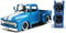 Jada Just Trucks 1:24 1956 Ford F-100 Die-cast Car Blue/White Stripes with