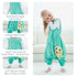 MICHLEY Toddler Sleeping Sack with Feet, Newborn Infant Sleeveless Sleeping Bag, 2-way Zipper, Green Octopus, 5-6T