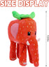 EYJVAF 9.8-Inch, Strawberry Elephant Plush Cute Stuffed Animal Inspired by Steal a Brainrot Style, Soft Kawaii Plushie