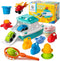 utoyz Ferry Boat Kids Bath Toy Set 17 Pcs Toddler Pool Toys with
