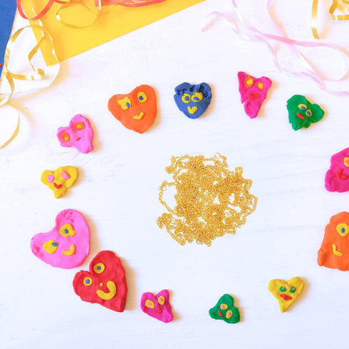 jojofuny Doll Mini Gold Necklaces Chains, Dress Up Necklace Chains for DIY Doll Decor, 25pcs